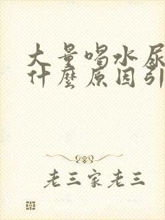 大量喝水尿少是什么原因引起