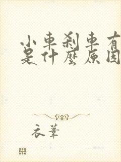 小车刹车有异响是什么原因