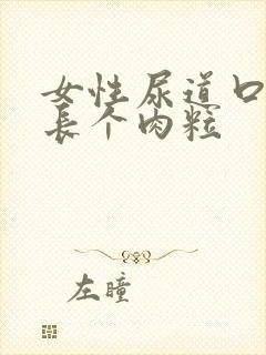 女性尿道口里口长个肉粒