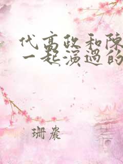 代高政和陈芳彤一起演过的剧