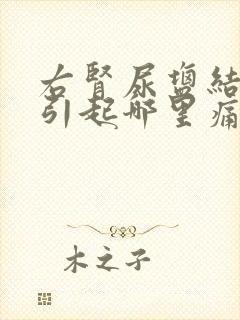 右肾尿盐结晶会引起哪里痛