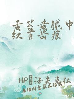 舌苔黄腻中间裂纹有齿痕