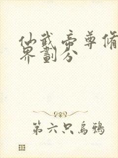 仙武帝尊修炼境界划分