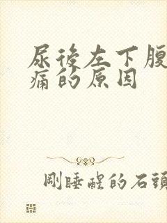 尿后左下腹部隐痛的原因