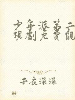 少年派第二部电视剧免费观看