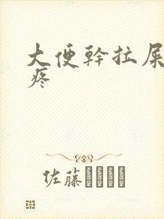 大便干拉屎屁眼疼