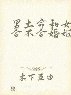 男土命和女火命合不合婚姻呢