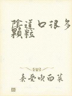 阴道口很多白色颗粒