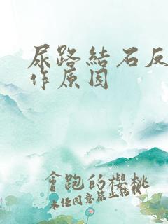 尿路结石反复发作原因