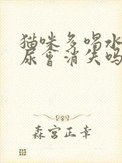 猫咪多喝水结晶尿会消失吗