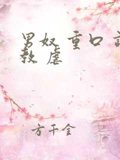 男奴 重口 调教 虐