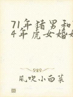 71年猪男和74年虎女婚姻怎样