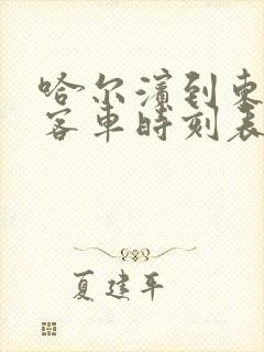 哈尔滨到东兴镇客车时刻表