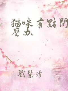 猫咪有点闭尿怎么办