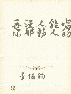 再没人能唱出像你那动人的歌曲,歌名叫什么