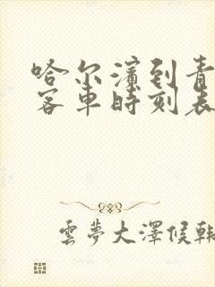 哈尔滨到青冈县客车时刻表