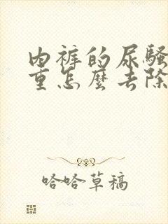 内裤的尿骚味很重怎么去除