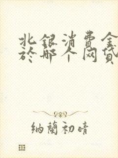 北银消费金融属于哪个网贷