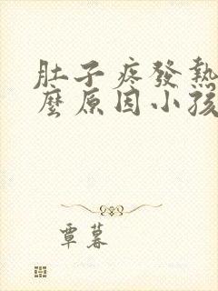 肚子疼发热是什么原因小孩子