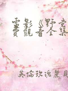 电影《野党》免费观看全集高清