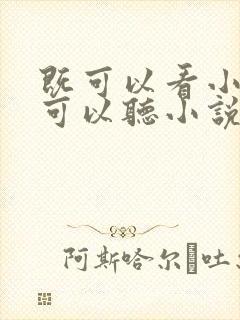 既可以看小说又可以听小说的软件