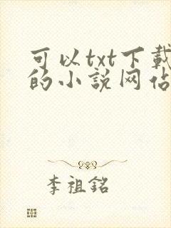 可以txt下载的小说网站