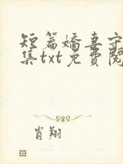 短篇娇妻守贞续集txt免费阅读