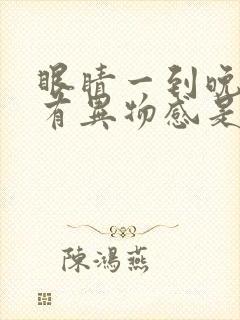 眼睛一到晚上就有异物感是怎么回事