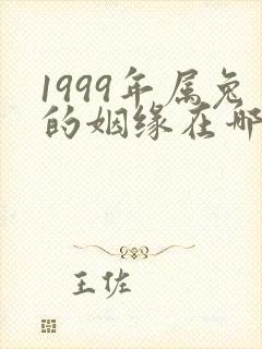 1999年属兔的姻缘在哪年