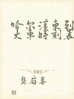 哈尔滨东到嫩江火车时刻表查询