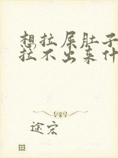 想拉屎肚子疼又拉不出来什么原因