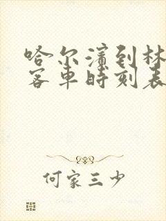 哈尔滨到林甸县客车时刻表