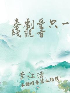 泰剧爱只一次在线观看