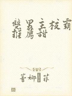 双男主校霸小说推荐甜