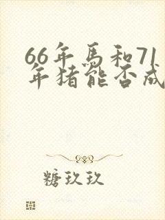 66年马和71年猪能否成婚