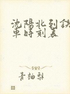 沈阳北到铁岭客车时刻表