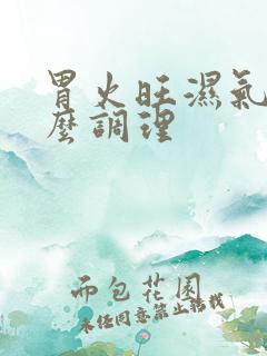 胃火旺湿气重怎么调理