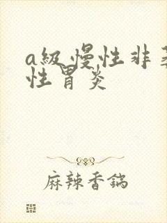 a级慢性非萎缩性胃炎