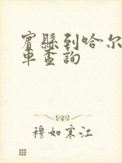 宾县到哈尔滨客车查询