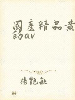 国产精品黄色污的av