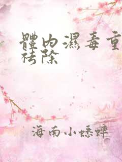 体内湿毒重怎样祛除