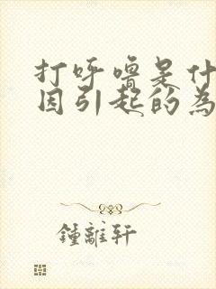 打呼噜是什么原因引起的为什么会打呼噜