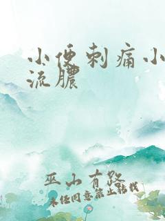 小便刺痛小弟弟流脓