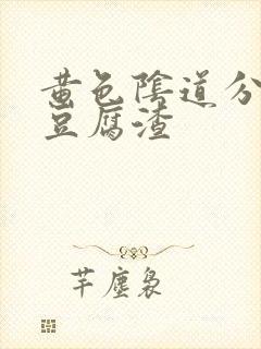 黄色阴道分泌物豆腐渣