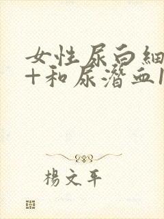 女性尿白细胞3+和尿潜血1+