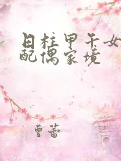 日柱甲午女命的配偶家境