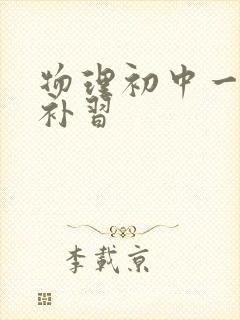 物理初中一对一补习