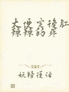 大便完后肛门火辣辣的疼