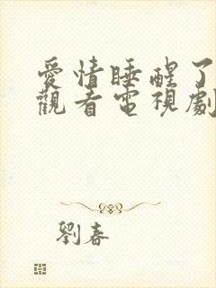 爱情睡醒了免费观看电视剧全集