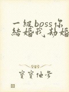 一级boss你结婚我劫婚全文免费阅读